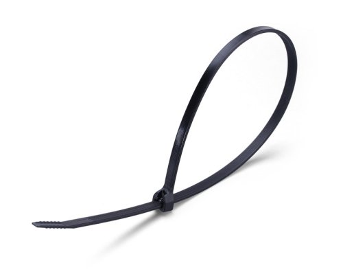 Стяжки нейлоновые Fortisflex КСЗ 4x200 (ч) (100шт.) с зубом из нержавеющей стали картинка